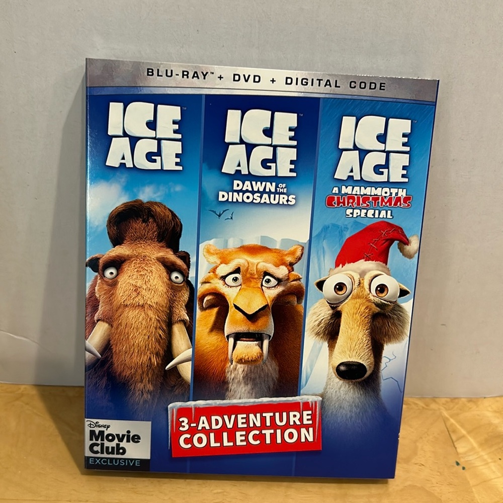 NEW Ice Age 3-Adventure Collection: Blu-ray DVD Digital Code  Disney Movie Club